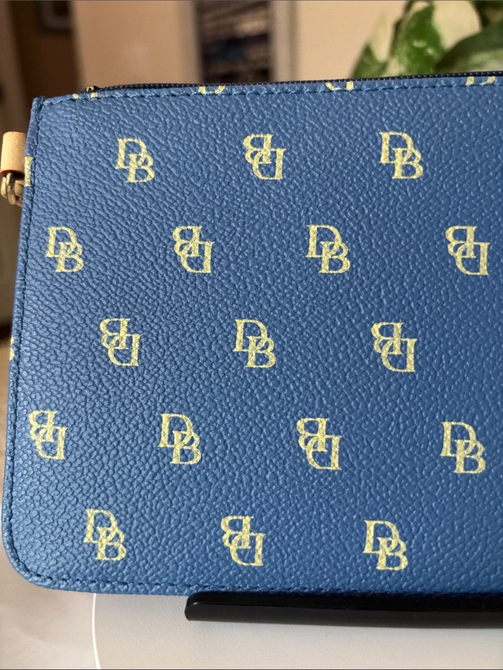 Dooney & Bourke Blue Wristlet with Card Case